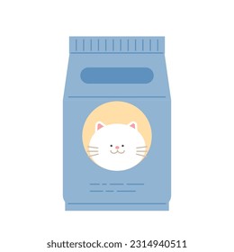 cat supplies. Cat food bag.