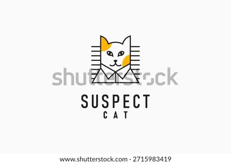Cat suspect logo symbol icon design