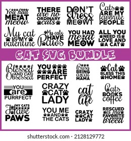 Cat Svg Bundle, Cat T Shirt Design