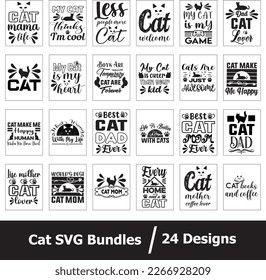 Cat SVG Bundles victor design