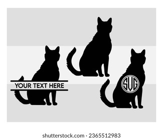 Cat Svg, Cats, Baby Elephant Baby, Cats Silhouette, Cats Funny, cat bunny, Cute, Cats Black, Animal Svg, Animal Silhouette svg