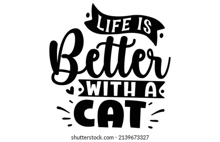 Cat SVG T shirt Design Template