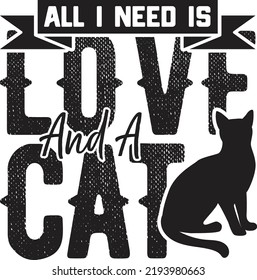 Cat SVG T Shirt Design