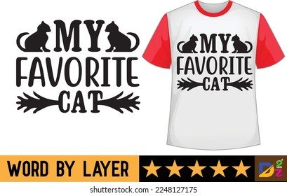 Cat svg t shirt design