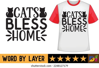 Cat svg t shirt design