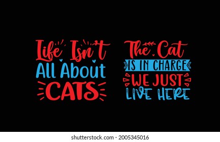 Cat Svg Tshirt Design Template Stock Vector (Royalty Free) 2005345016