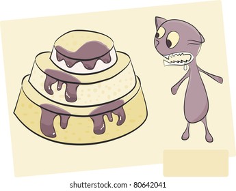 Cat with Sweets