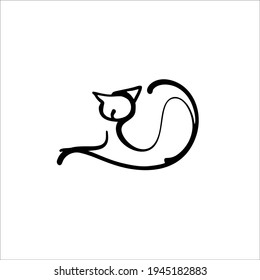 Cat Symbol Logo Tattoo Design Vector Stock Vector (royalty Free 