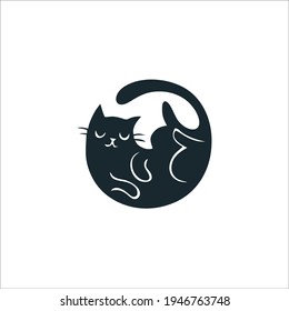 Cat Symbol Logo Tattoo Design Vector Stock Vector (Royalty Free ...