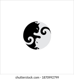 Cat Symbol Logo. Vector Illustration.