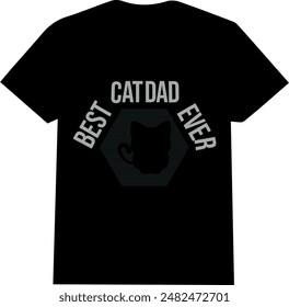 CAT T SHIRT | BLACK AND WHITE, TYPOGRAPHY T SHIRT WITH CAT