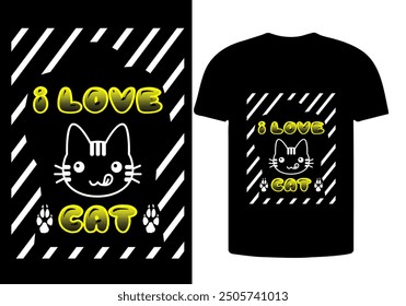 cat t shirt design with t shirt design