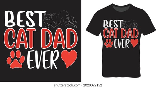 Cat t shirt Design and apparel trendy design with palm trees silhouettes, typography, print, vector illustration. Global swatches.
