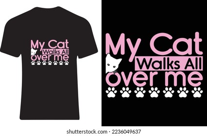 Cat t shirt design for cats lovers 