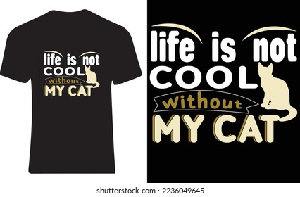 Cat t shirt design for cats lovers 