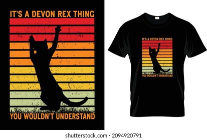 Cat t shirt design its a devon rex cat t shirt
