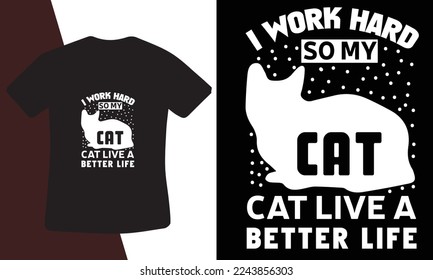 cat t shirt design for cat lover men and women 