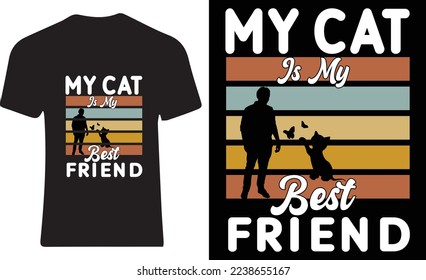 cat t shirt design print template for cats lover