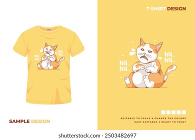 cat t shirt design printable vector 23