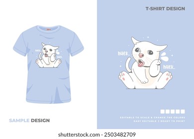 cat t shirt design printable vector 25