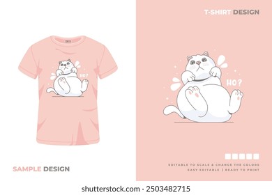 cat t shirt design printable vector 20