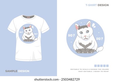 cat t shirt design printable vector 16