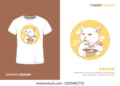 cat t shirt design printable vector 28