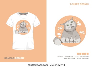 cat t shirt design printable vector 30