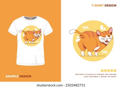 cat t shirt design printable vector 24