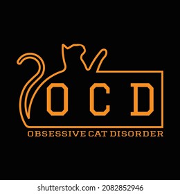 Cat T Shirt Design And Vector Illustration. 