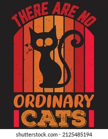 Cat t shirt design vector graphic
