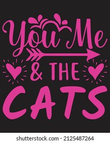 Cat t shirt design for vector