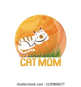 CAT T- SHIRT DESIGN VECTOR FILE