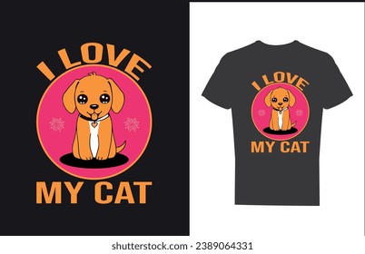 CAT T SHIRT DESIGN AND VECTOR