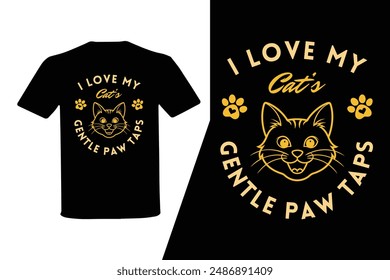 Archivo de Ilustración vectorial de diseño de camiseta Cat