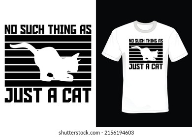 Cat T shirt design, vintage, typography