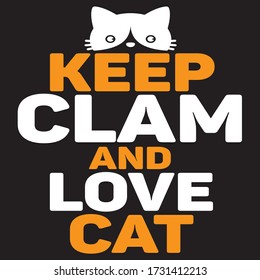 cat t shirt design. you can download vector file.