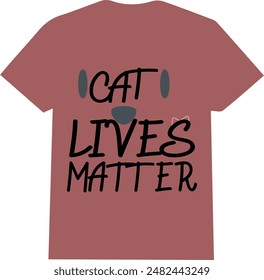 cat t shirt, cat lives matter, typography t shirt, women and girl t 