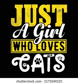 CAT T SHIRT AND TYPOGRAPHY DESIGN