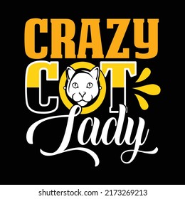 CAT T SHIRT AND TYPOGRAPHY DESIGN