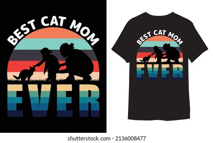 CAT T - Shirt Vector Design
