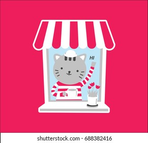 Cat Tea Time