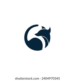 cat templet vector, cat logo, fox logo vector