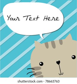cat with text