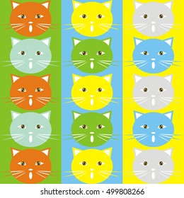 cat, texture, vector background