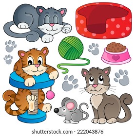 Cat theme collection 1 - eps10 vector illustration.