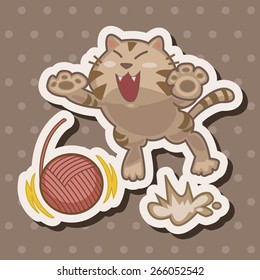 cat theme elements vector,eps