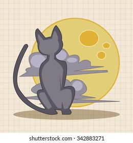 cat theme elements vector,eps