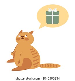 Cat thinking about gifts