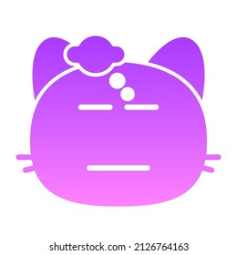 diseño de iconos de gradiente de glifos